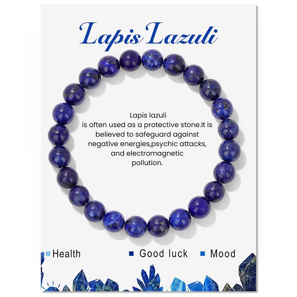 Classic 8mm Lapis Lazuli Bracelet - Wisdom & Truth