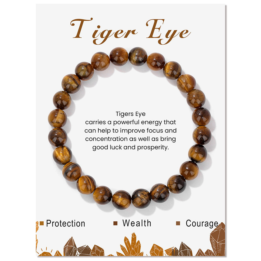 Classic 8mm Tiger's Eye Bracelet - Focus & Prosperity