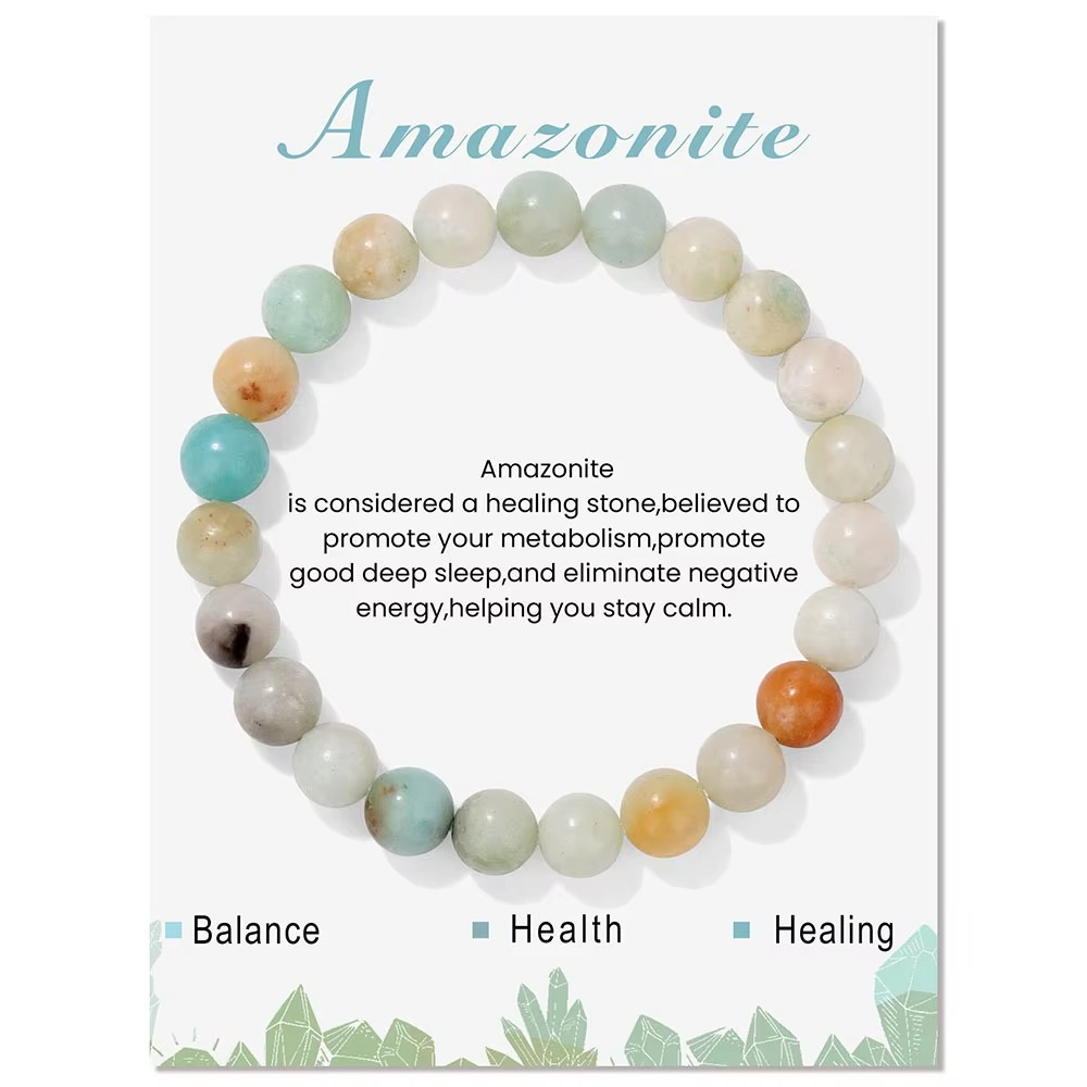 Classic 8mm Amazonite Bracelet - Soothing & Courage